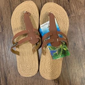 Panama Jack Beach Espadrille Flip Flops